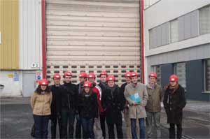 Students and young professionals from SFEN-JG visiting an AREVA Factory in Chalon