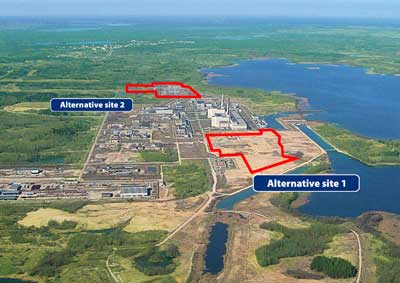 Alternative sites for the new Visaginas NPP