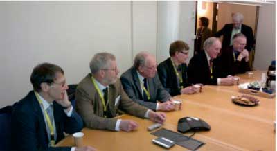  A part of the Round Table  - participants in the ATS-Senior's visit to Westinghouse Sweden. 