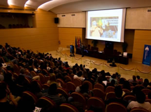 Fig. 2 Rear view of the auditorium for the Basic Course