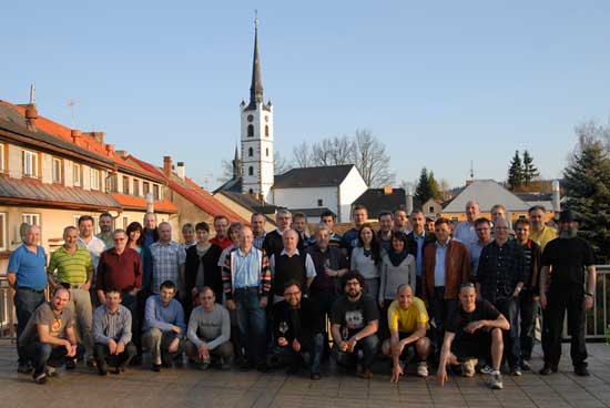 Participants of our most recent meeting in Frymburk (2013) 