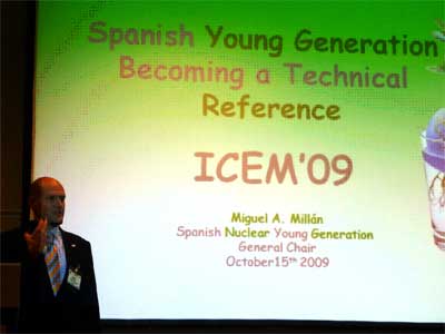 Miguel Millán during his presentation