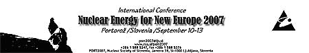 Nuclear Energy for New Europe 2007