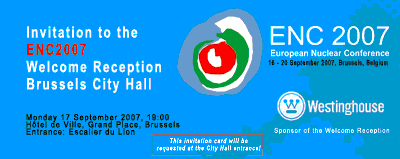 Invitation to the ENC2007 Welcome Reception