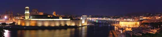 Marseill Habour by Night